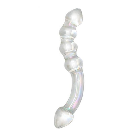 Rimba Xena - Double Glass Dildo (Transparent) 