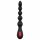 Cheeky Love - Rechargeable Anal Beads Vibrator (Black) 