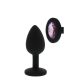 All Time Favorites - Purple Stone Silicone Anal Dildo (Black) 