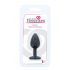 All Time Favorites - Purple Stone Silicone Anal Dildo (Black) 