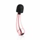 Rosy Gold Wand Mini Curve - rechargeable massaging vibrator (rose gold) 