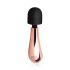 Rosy Gold Wand Mini Curve - rechargeable massaging vibrator (rose gold) 