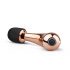 Rosy Gold Wand Mini Curve - rechargeable massaging vibrator (rose gold) 