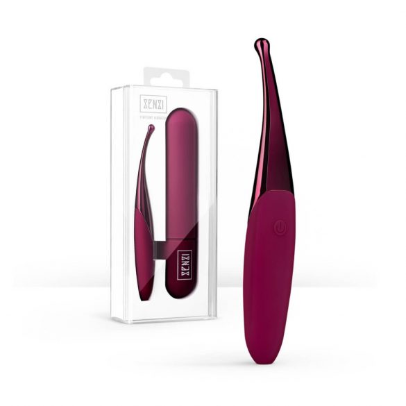 Senzi - Rechargeable, Waterproof Clitoral Vibrator (Burgundy) 