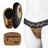 Panthra Tania - Battery-Operated, Wireless Vibrating Panties (Leopard-Black) 