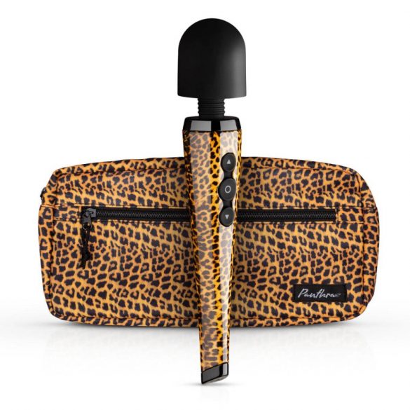 Panthra Shaka Wand - Rechargeable, Massage Vibrator (Leopard-Black) 