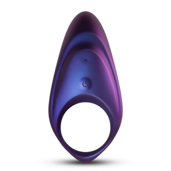 Hueman Neptune - Waterproof, Rechargeable, Radio-Controlled Vibrating Cock Ring (Purple) 