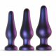 Hueman Comets - Silicone Anal Dildo Set (3-Piece) - Purple 