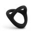 Easytoys Desire Ring - Flexible Cock and Ball Ring (Black) 