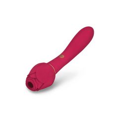  Secret Kisses Rosegasm - 2in1 cordless clitoral vibrator (red)