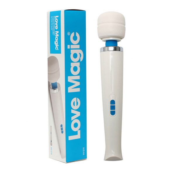 Love Magic Wand - rechargeable massage vibrator (white) 