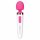 Bodywand Aqua Mini - Rechargeable Waterproof Massager Vibrator (White-Pink) 