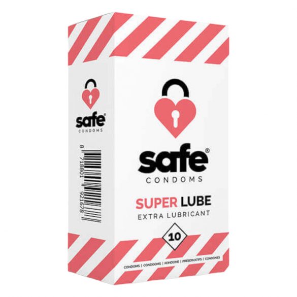 SAFE Super Lube - Extra Smooth Condoms (10 pack) 