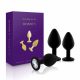 Rianne - 3-Piece Silicone Anal Set (Black) 