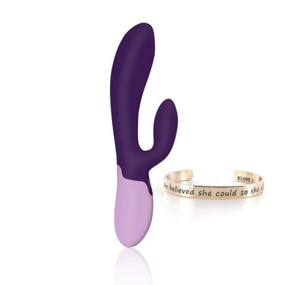 Rianne Essential Xena - Rechargeable vibrator with wand (dark purple)