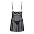 Obsessive Idillia - Light, Lace Nightwear with Thong (Black) 