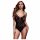 Baci - Transparent Bodysuit with Neck Strap - Black (S-L) 