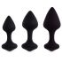 FEELZTOYS Bibi - Anal Dildo Set - Black (3 Pieces) 