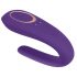 Satisfyer Double Classic - Waterproof Rechargeable Couple's Vibrator (Purple) 