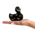 Duckie Romance 2.0 - Waterproof Clitoral Vibrator (Black-Gold) 