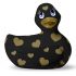 Duckie Romance 2.0 - Waterproof Clitoral Vibrator (Black-Gold) 