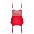 Obsessive Lovica - Lace Garter Top and Thong (Red) 