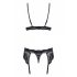 Obsessive 810 Lace Lingerie Set (Black) 