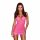 Lapdance Lace - Neck Harnessed Fishnet Mini Dress (Pink) 