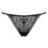 Obsessive Intensa - Strappy Lace Thong (Black) 