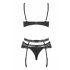 Obsessive Heartina - Lingerie Set (Black)  - L/XL