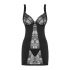 Obsessive Heartina - Nightwear with Thong (Black) 