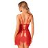 Obsessive Claussica - red babydoll & thong  - XL/2XL