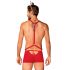 Obsessive Mr. Reindy - Men's Reindeer Costume (3-Piece) - Red  - L/XL