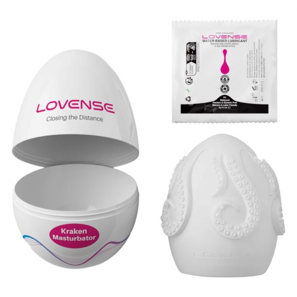 LOVENSE Kraken - Masturbation Egg - 1pc (White) 