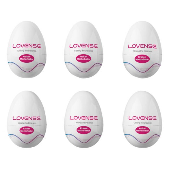 LOVENSE Kraken - Masturbation Egg - 6pcs (White) 