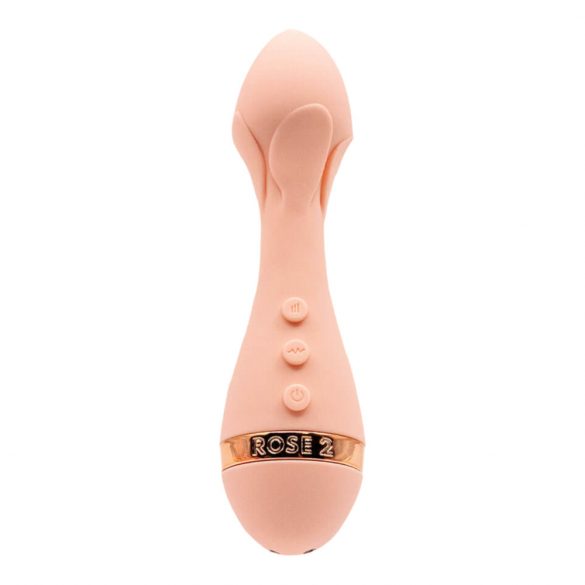 Vush The Rose 2 - Rechargeable, Waterproof Massaging Vibrator (Pink) 