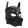 Ida Leather - Closed Dog Mask (Black) 